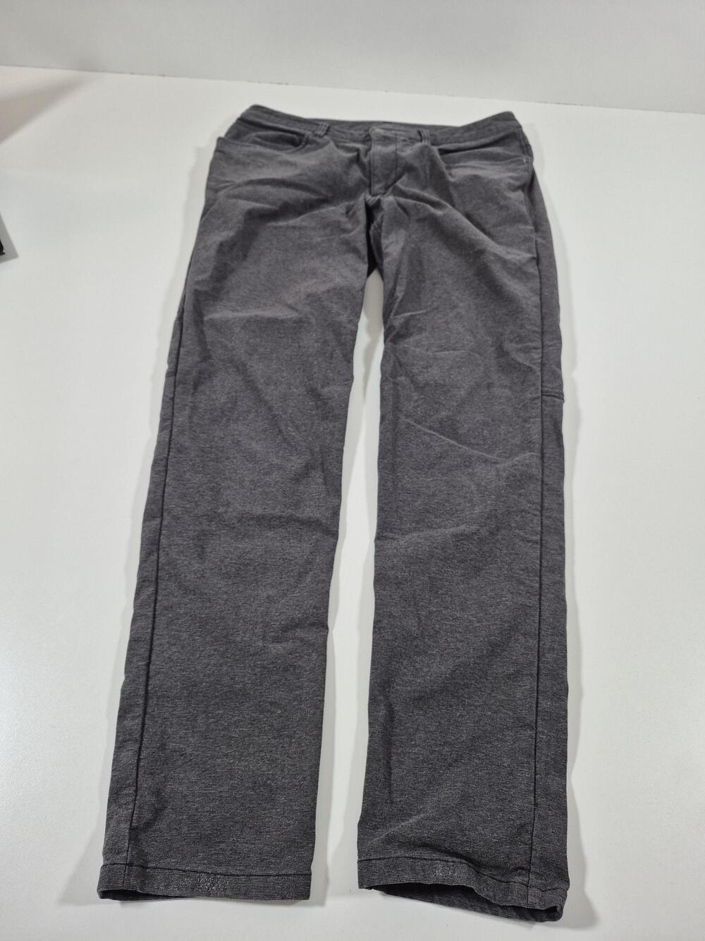 lululemon ABC Pants Slim Men's 34x34 Gray Stretch Travel Performance